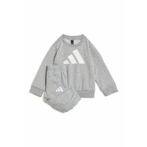 Trening cu imprimeu logo contrastant - Alb/Gri deschis melange imagine