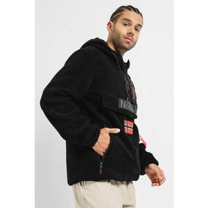 Hanorac din material teddy cu logo Terifique - Negru imagine