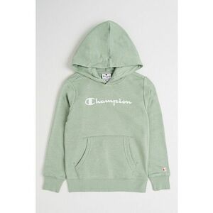 Hanorac cu buzunar kangaroo si imprimeu logo - Verde deschis imagine