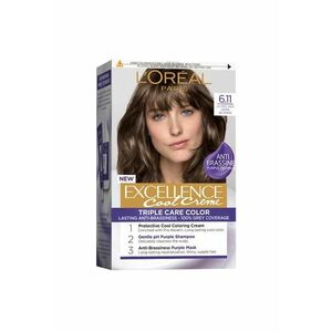 Vopsea de par permanenta cu amoniac Excellence Cool Creme . - 6.11 imagine