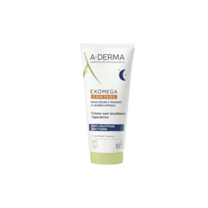 Crema de noapte emolienta reparatoare - piele uscata - atopica Exomega Control - 200 ml imagine
