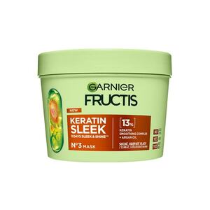 Masca pentru par Fructis Keratin Sleek cu keratina si ulei de argan - 370ml imagine