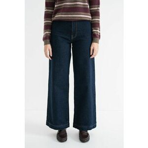 Blugi crop ampli - Bleumarin imagine