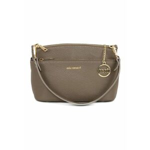 - Geanta de piele cu bareta de umar - Maro imagine