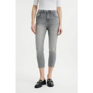 Blugi skinny 3/4 - Gri deschis imagine