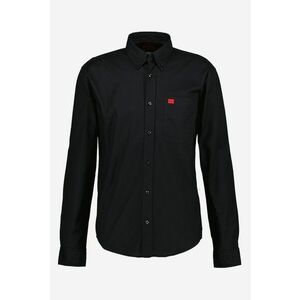 Camasa slim fit cu buzunar pe piept Evito - Negru imagine