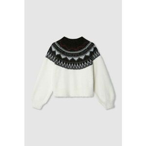 Pulover din amestec de bumbac - Negru/Rosu inchis/Alb murdar imagine