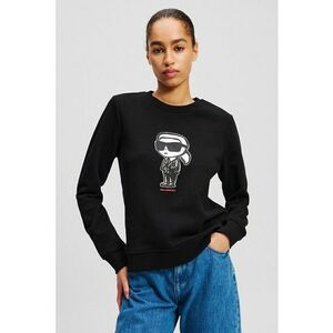 Bluza de trening din bumbac organic cu immprimeu logo - Negru imagine