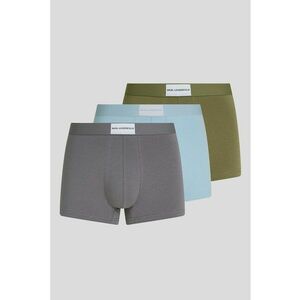 Set de boxeri cu logo - 3 perechi - Albastru pastel/Verde masliniu/Gri inchis imagine
