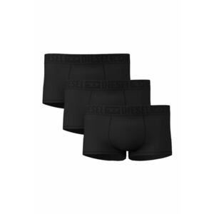 Set de boxeri din amestec de lyocell cu logo - 3 perechi - Negru imagine