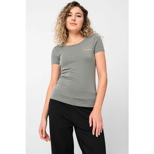 Tricou slim-fit din amestec de modal - Verde/Verde sparanghel imagine