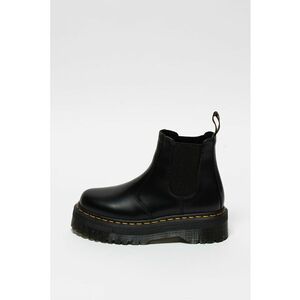 Ghete Chelsea de piele cu cusaturi contrastante Quad imagine