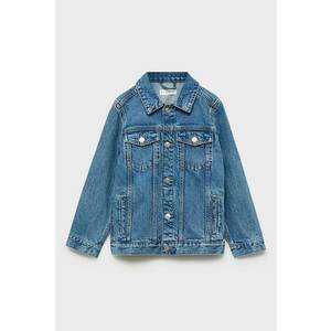 Jacheta din denim cu buzunare multiple - Albastru inchis imagine