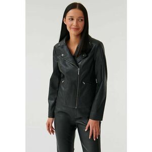 Jacheta biker de piele ecologica Ramonesi - Negru imagine