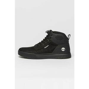 Pantofi sport mid-high de piele si piele intoarsa Maple - Negru imagine