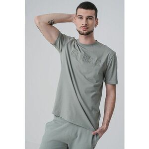 Tricou cu logo in relief - pentru antrenament - Verde inchis/Kaki imagine