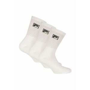 Set de sosete lungi unisex - 3 perechi - Alb imagine
