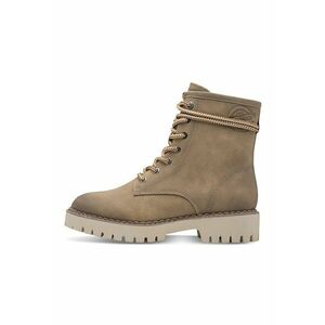 Ghete din piele ecologica cu logo discret - Maro taupe deschis imagine