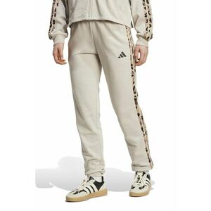 Pantaloni de trening din amestec de bumbac cu logo - Negru/Maro nisip/Bej deschis imagine