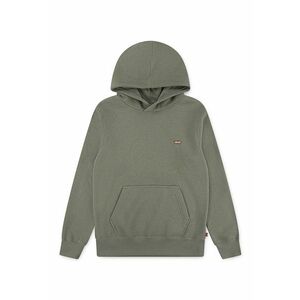 Hanorac din amestec de bumbac cu buzunar kangaroo - Kaki imagine