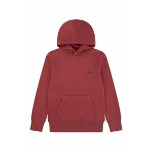 Hanorac din amestec de bumbac cu buzunar kangaroo - Rosu melage imagine