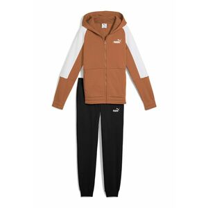 Trening din amestec de bumbac cu detalii logo - Negru/Maro camel imagine