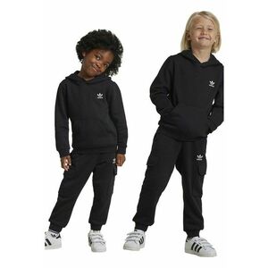 Trening regular fit cu gluga si detalii logo - Negru imagine