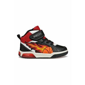 Pantofi sport mid-cut cu LED-uri - Rosu/Alb/Negru imagine