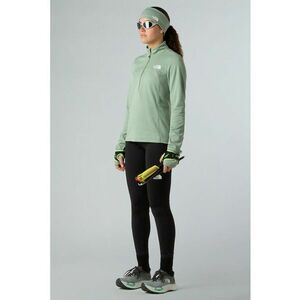 Bluza cu fermoar scurt pentru alergare pe teren accidentat Winter Warm Pro - Verde deschis imagine