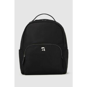 Rucsac cu buzunar frontal si logo - Negru imagine