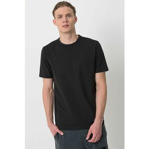 Set de tricouri uni din amestec de bumbac - 2 piese - Negru/Alb optic imagine