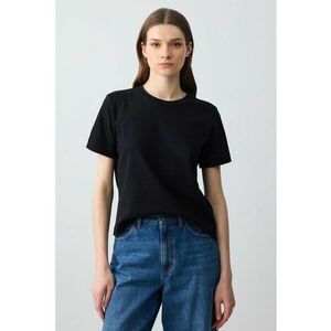 Tricou uni din bumbac - Negru imagine