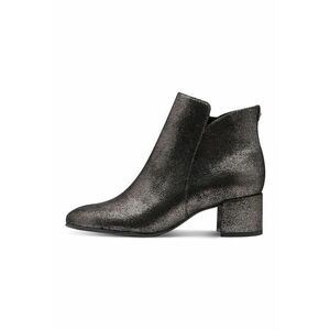 Botine de piele ecologica - Argintiu inchis imagine