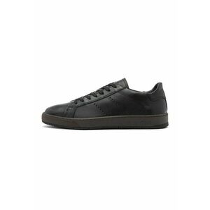 Pantofi sport din piele cu detalii perforate Clement - Negru imagine