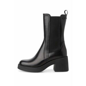 Ghete de piele cu segment din material textil imagine