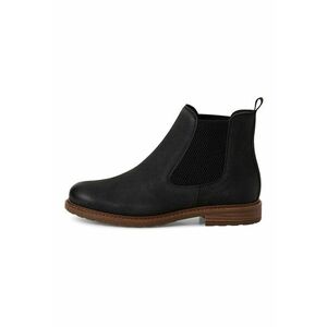 Ghete Chelsea de piele - Negru/Caramel imagine