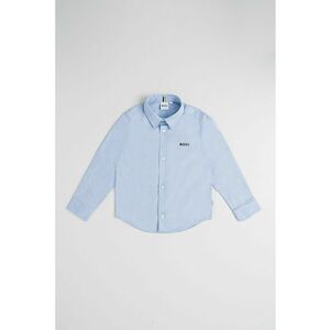 Camasa cu maneci lungi - Negru/Albastru azur imagine