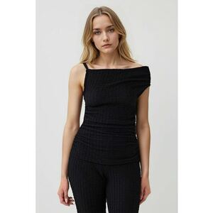 Top din amestec de modal - Negru imagine