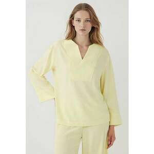 Bluza-tunica cu maneci cazute - Galben pal imagine