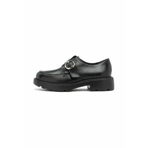 Pantofi de piele cu toc masiv Pauline - Negru imagine