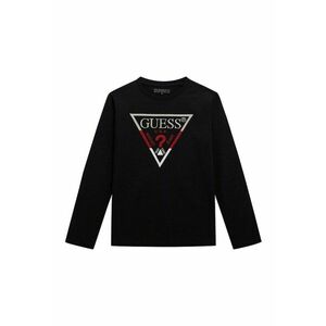 Bluza de bumbac cu logo brodat - Negru/Rosu inchis/Alb optic imagine