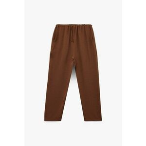 Pantaloni cu snur in talie - Maro imagine