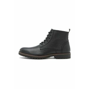 Ghete din piele Olivier - Negru/Negru stins imagine