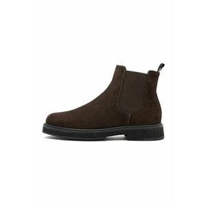 Ghete Chelsea de piele intoarsa - Maro inchis imagine