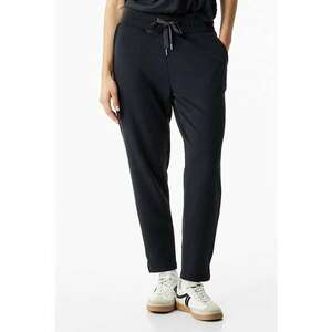 Pantaloni din amestec de modal cu snur in talie - Negru imagine