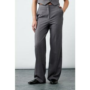 Pantaloni ampli uni - Gri inchis imagine