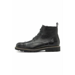 Ghete de piele cu banda pull-on - Negru imagine