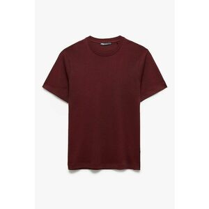Tricou regular fit de bumbac - Visiniu imagine