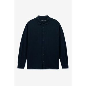 Camasa uni de bumbac - Bleumarin imagine