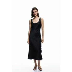 Rochie midi fara maneci - Negru imagine